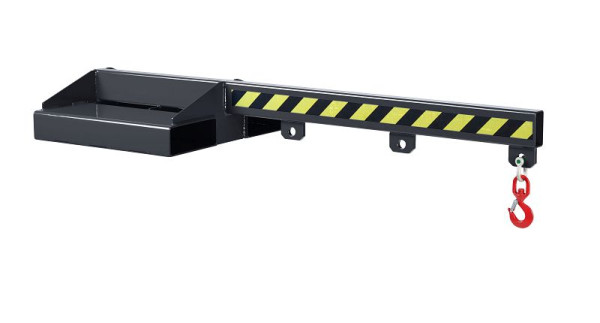 Bras de charge RR Industrietechnik type RLA-1 1500, gris anthracite RAL 7016, jusqu'à 1000 kg, 120300100