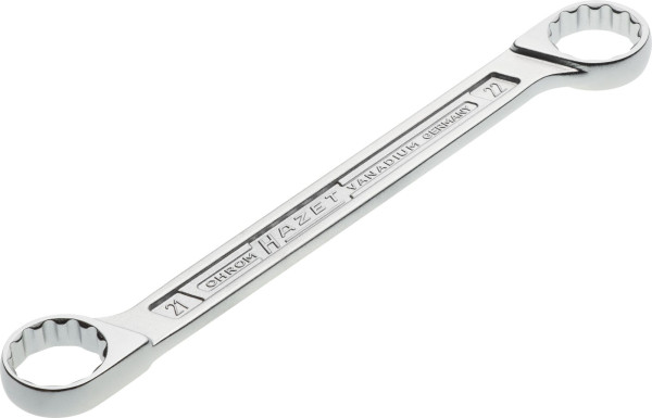 Clé à anneau double Hazet, profil de traction double hexagonal extérieur, 21x22mm, 610N-21X22