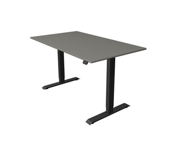 Kerkmann Move 1 table assis/debout anthracite, L 1400 x P 800 mm, réglable en hauteur électriquement de 740 à 1230 mm, graphite, 10182812