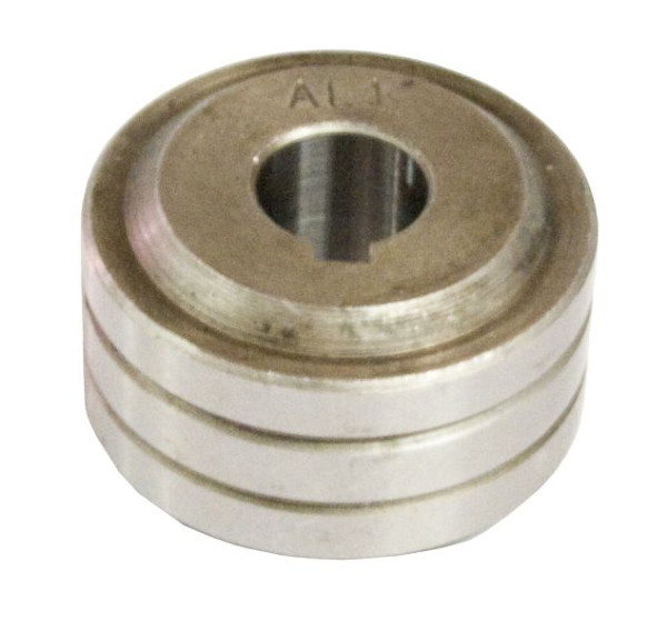 Rouleau d'alimentation ELMAG 0,8/1,0 mm pour ETP 220 SynPuls et EMS 1725 (Ø extérieur 30 mm/Ø intérieur 10 mm, largeur 18 mm) pour aluminium, HA 'HALF ROUND GROOVE', 54783