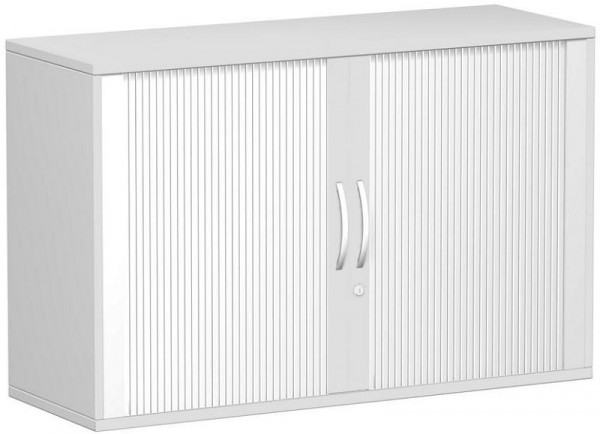 geramöbel panneau supérieur pour armoire à volets roulants croisés 25 mm, avec pieds réglables, verrouillable, 1200x425x720, argent/gris clair, S-312110-SL