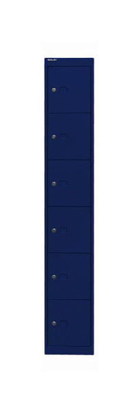 Vestiaire Bisley Office, 1 compartiment, 6 compartiments, bleu oxford, CLK126639