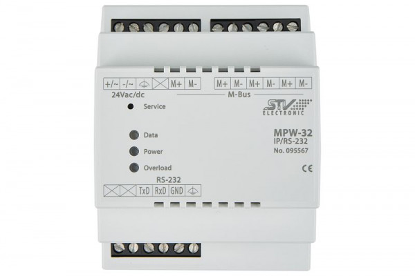 Convertisseur de niveau STV Electronic M-Bus MPW64 avec interface série - RS-232, 095569
