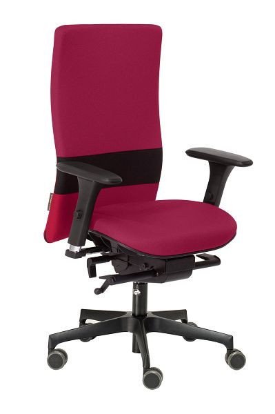 nexxtoffice Vita-Q siège de bureau pivotant avec accoudoirs 3D, base en polyamide, roulettes dures, Calypso, V-Q5-MA-HR-KN-Cal