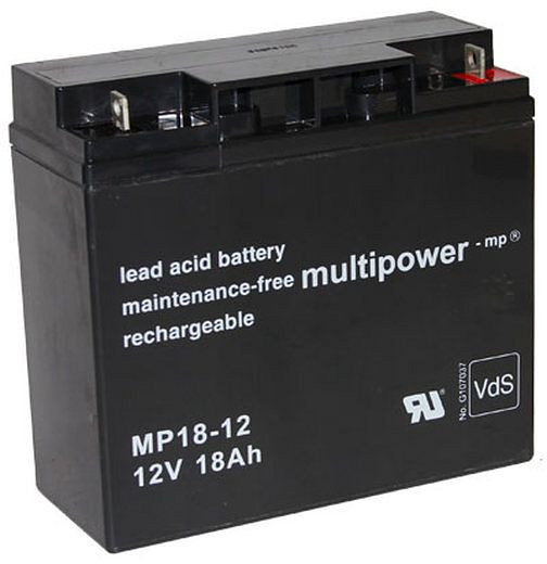 Batterie au plomb d'origine AGI pour MULTIPOWER MP18-12, 36570