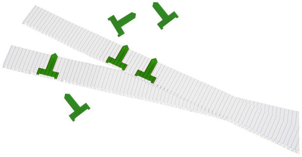 Signaux de planification Eichner pour carte enfichable, large, vert, UE : 50 pièces, 9085-00072
