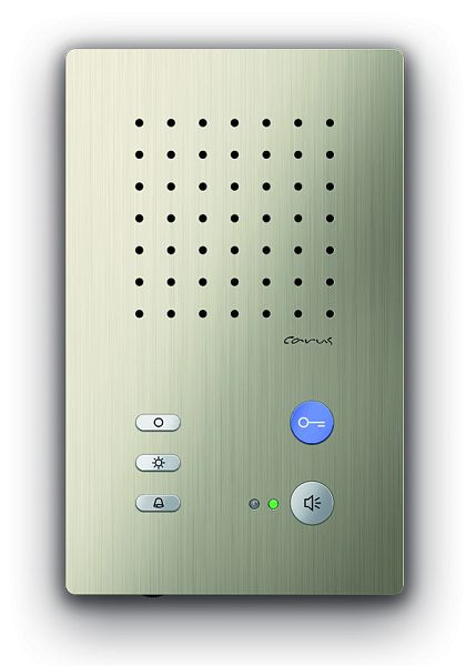 Poste intérieur audio TCS pour mains libres série Carus ADAPTO, montage en saillie champagne, CAI1000-0152