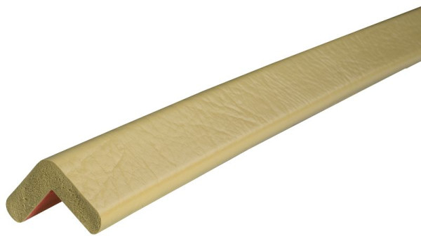 Protection d'angle Knuffi, profil d'avertissement et de protection type E, beige, 1 mètre, PE-900205