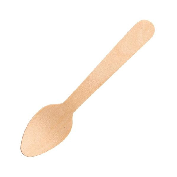 Fiesta Green cuillère à café en bois de bouleau 11cm, UE: 100 pièces, DK398