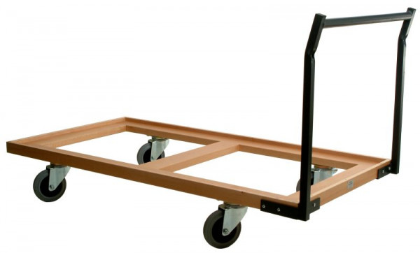 Mobilier d'assise Kaiser Chariot de transport de table robuste et pratique avec structure en bois stable, TTWH