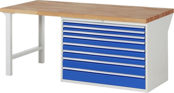 Etabli RAU série 7000 - modèle 7719, L2000 x P900 x H890 mm, base système L2000 x P850 x H850 mm, 03-7719A1-209B4M.11