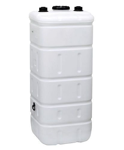 Réservoir plastique double paroi DENIOS, 1000 litres, indicateur de niveau, trou de visite 240 mm, 285-980