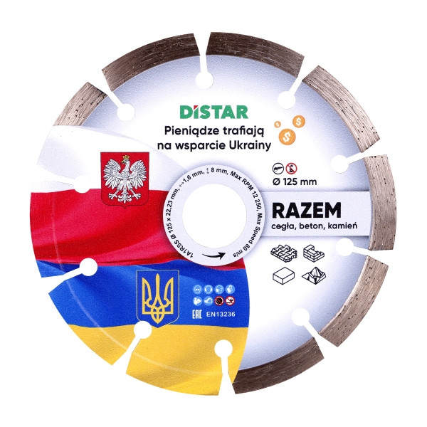 Disque à tronçonner diamanté Distar 1A1R 125 x 22,23 Razem, 10116054021