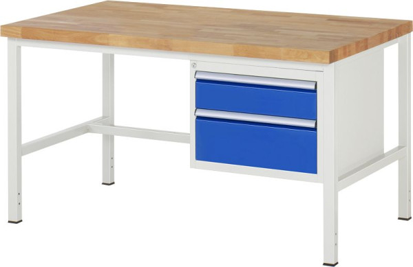 Etabli RAU série 8000 - modèle 8123, L1500 x P900 x H840-1040 mm, base système L1495 x P850 x H800-1000 mm, 03-8123A1-159B4H.11