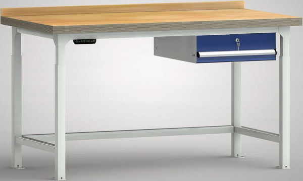 Etabli professionnel hydraulique KLW - 1500 x 800 x 750 - 930 mm L x P x H, WPJL01-15M45-E2D02
