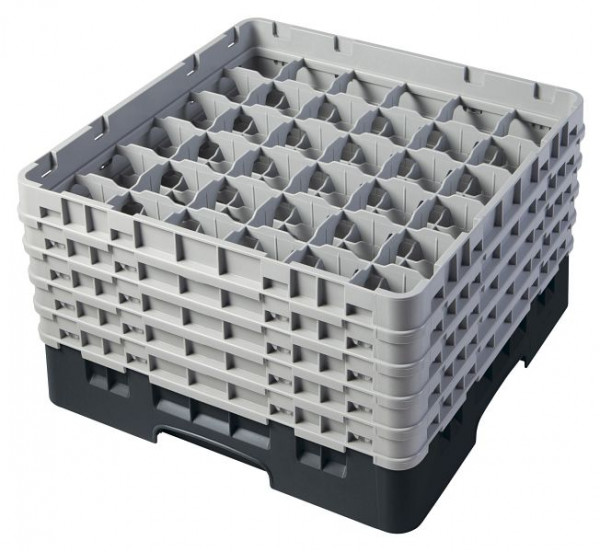 Panier de lavage Cambro 36 compartiments Camrack® 25,7 cm noir, lot de 2, 36S958110