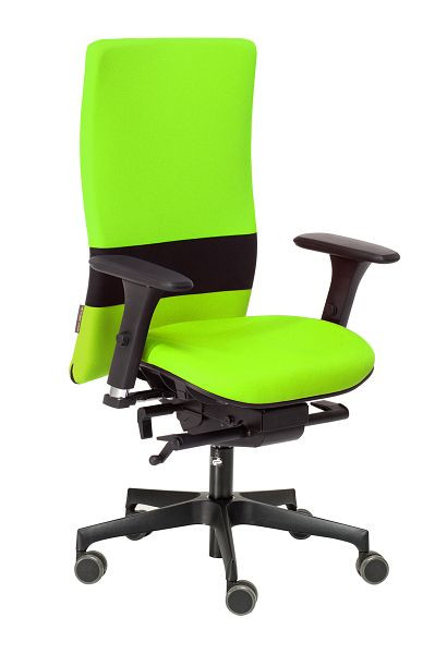 Chaise de bureau pivotante nexxtoffice Vita-Q avec accoudoirs 3D, base en polyamide, roulettes dures, Madura, V-Q5-MA-HR-KN-Mad