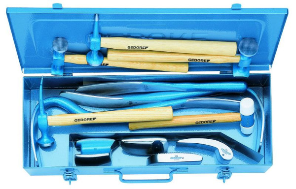 Jeu d'outils de débosselage GEDORE, 12 pièces dans un coffret, 6461640