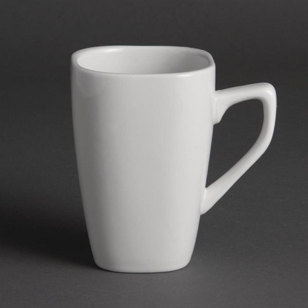 OLYMPIA Tasse à café carrée Whiteware 28.4cl, UV: 12 pièces, Y108