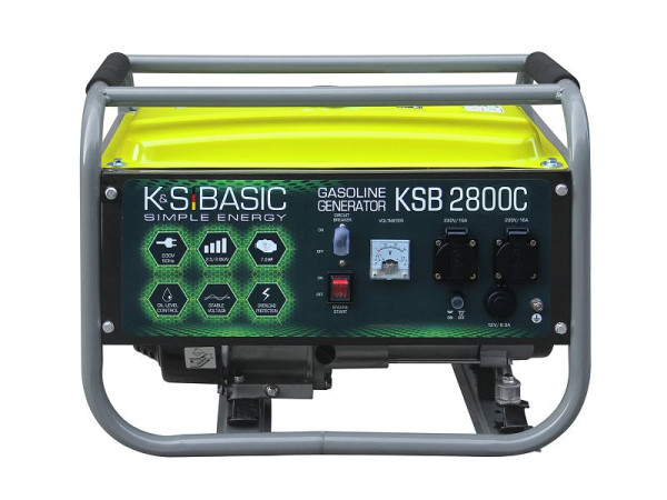 Générateur essence Könner & Söhnen 2800W, 2x16A(230V), 12V, cuivre, KSB 2800C