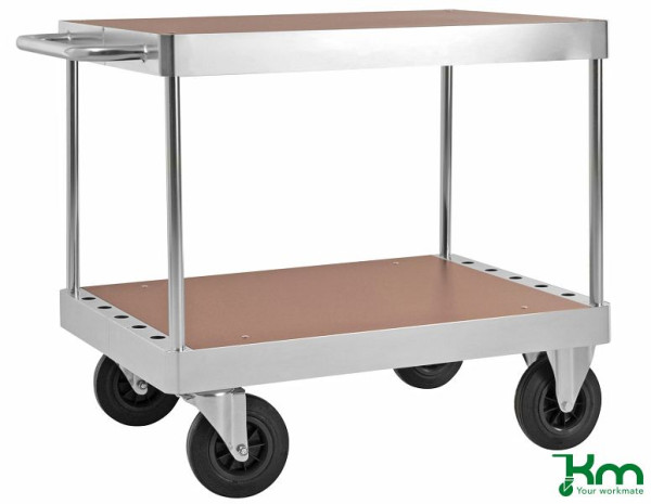 Chariot de table Kongamek, 2 roues avec freins, 1035 x 600 x 920 mm, série 100, KM137-1B