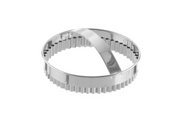 Emporte-pièce Schneider "Rond", dentelé 140 mm, hauteur 30 mm, inox, 199730