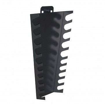 Porte-clé ADB, vertical, adapté aux trous Euro (10x10 mm / 38x38 mm), pour 10 clés, couleur : noir, RAL 9005, 73174