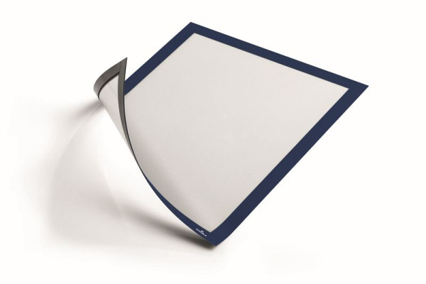 DURABLE DURAFRAME Cadre d'information magnétique A4, bleu foncé, lot de 5, 486907