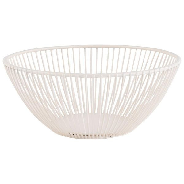 Panier APS -SVART- en blanc murmure Ø 20 cm, hauteur : 8 cm, 30426