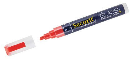 Marqueur craie Contacto, 2-6 mm, ROUGE, version résistante aux intempéries, 7650/061