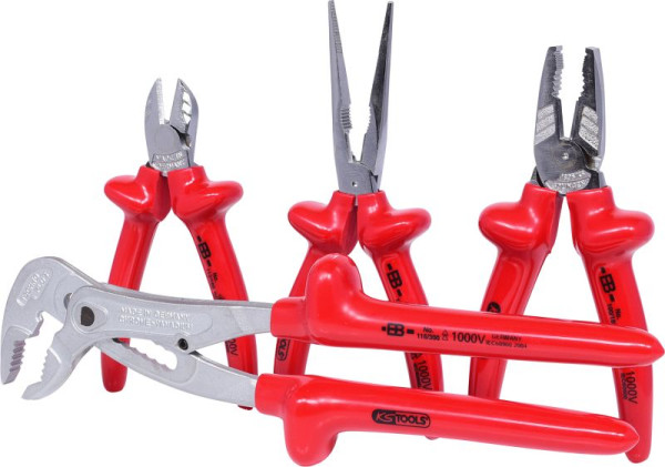 Jeu de pinces KS Tools 1000V, 4 pièces, variante 1, 117.1700