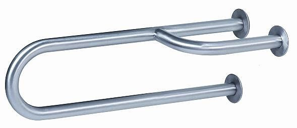 All Care MediQo-line barre d'appui murale gauche en acier inoxydable, 12640