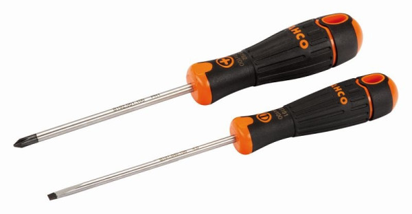 Jeu de tournevis Bahco, BahcoFit, 2 pièces, fente 4,0 mm + PH 1, B219.002