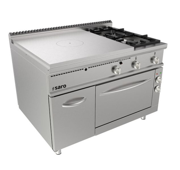 Saro plaque chauffante four électrique + 2 feux + porte LQ, 423-8125