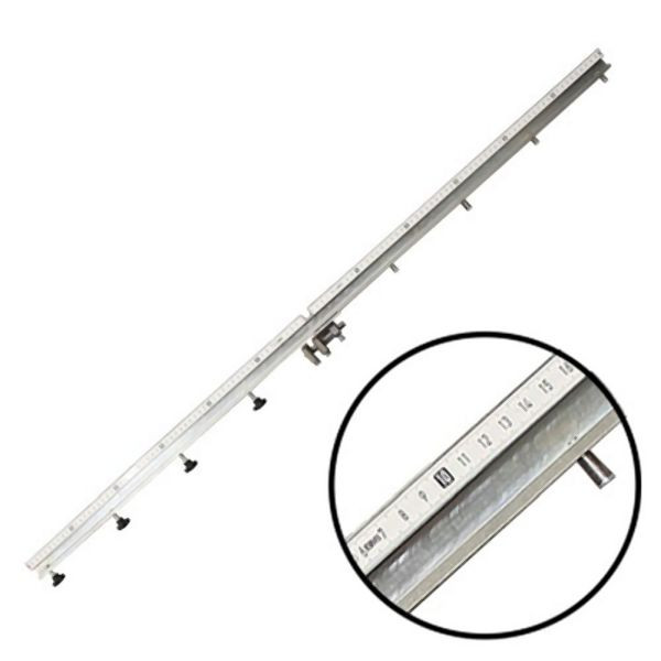 Règle principale Karl Dahm, 120 cm, enfichable sur table de découpe grand format, 13008