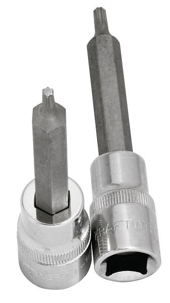 Kraftwerk Insert de clé à douille à embout long 1/2" TX T10 100 mm, 335010