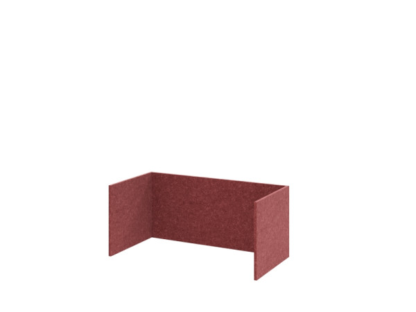 Insert en feutre Hammerbacher FlexWall 80 cm, 1 OH, Bordeaux, VFWF18/B