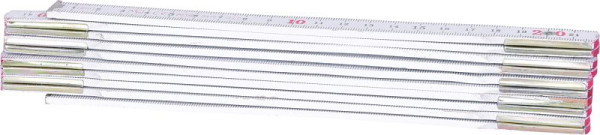 Mètre pliant en bois KS Tools, blanc, 2m, 300.0062