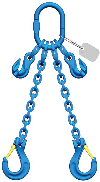 Chaîne d'élingue Pewag avec possibilité de raccourcissement et crochet WINPRO 10 II AWP-KHSWP-PWP 4000 CONNEX, 4013393