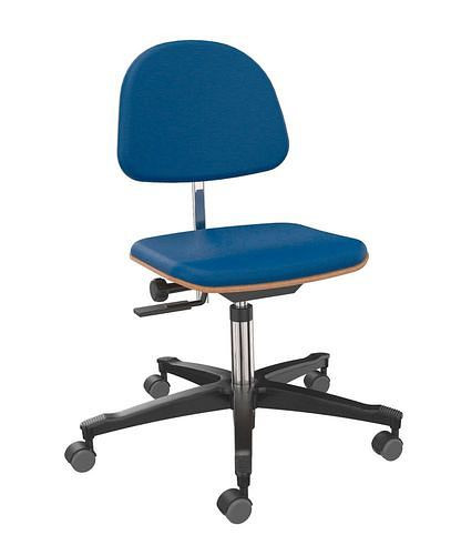 Chaise de travail Dauphin tapissée en bleu, 266897