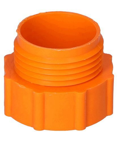 Adaptateur de filetage DENIOS de 2" fin (l) à Trisure gros (A), orange, 117-107