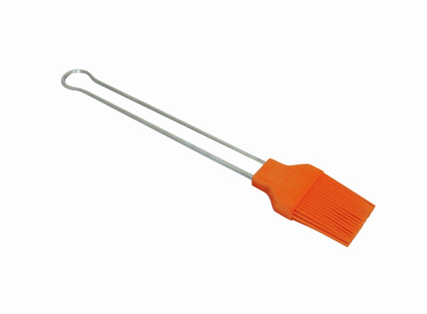 Brosse silicone Schneider 50 mm orange, avec manche inox, 5 rangs, 200299