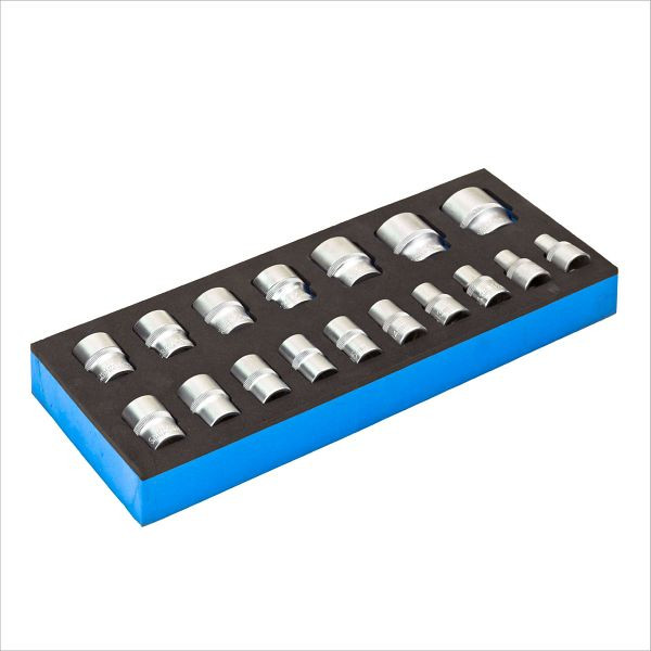 Jeu de clés à douille ADB 1/2", 17 pièces, 22207