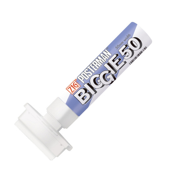 Marqueur Eichner Postermann, couleur : blanc, imperméable, largeur 50 mm, 9219-00006-070