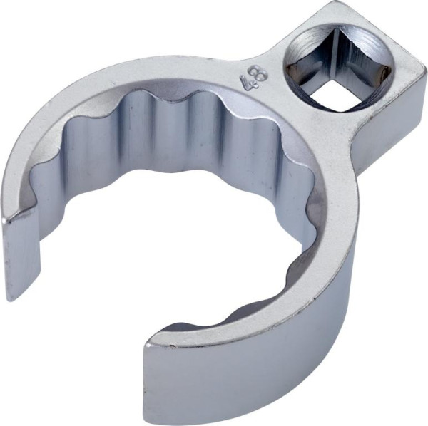 Clé polygonale Hazet, double hexagonale, ouverte, carré creux 12,5 mm, profil extérieur double hexagonal, 46 mm, carré intérieur 12,5 = 1/2", 848Z-46
