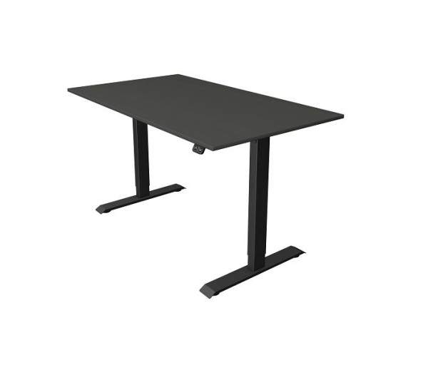 Kerkmann Move 1 table assis/debout anthracite, L 1400 x P 800 mm, réglable en hauteur électriquement de 740 à 1230 mm, anthracite, 10182913