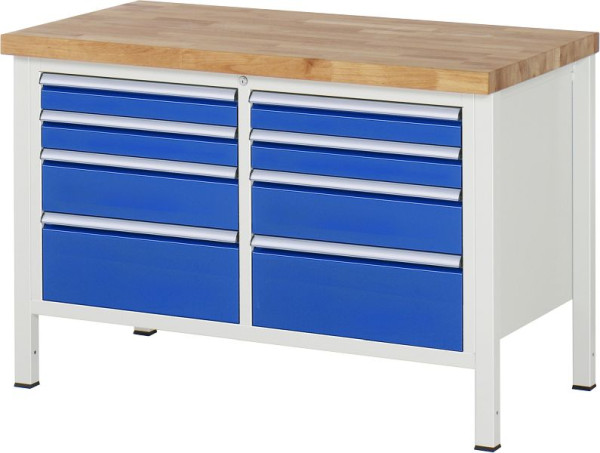 Etabli RAU série 8000 - modèle 8478, L1250 x P700 x H840-1040 mm, 13-8478A2-127B4H.11