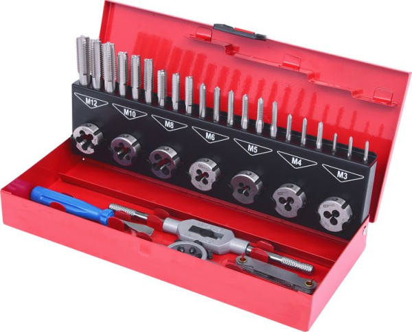 KS Tools HSS Co jeu d'outils de coupe de filetage, 32 pièces, 331.0732