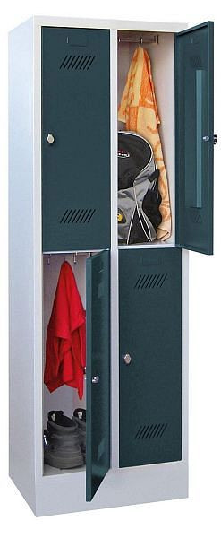 Armoire vestiaire avec piédestal PAVOY - 2 tiroirs -, 20260-223-432