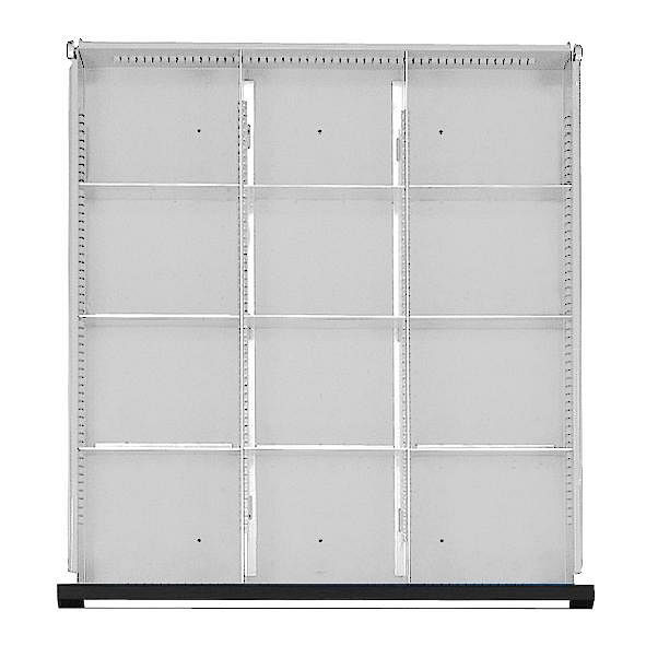 Ensemble de division de tiroir ANKE; pour tiroir 500 x 540 mm (LxP); 1/3 division